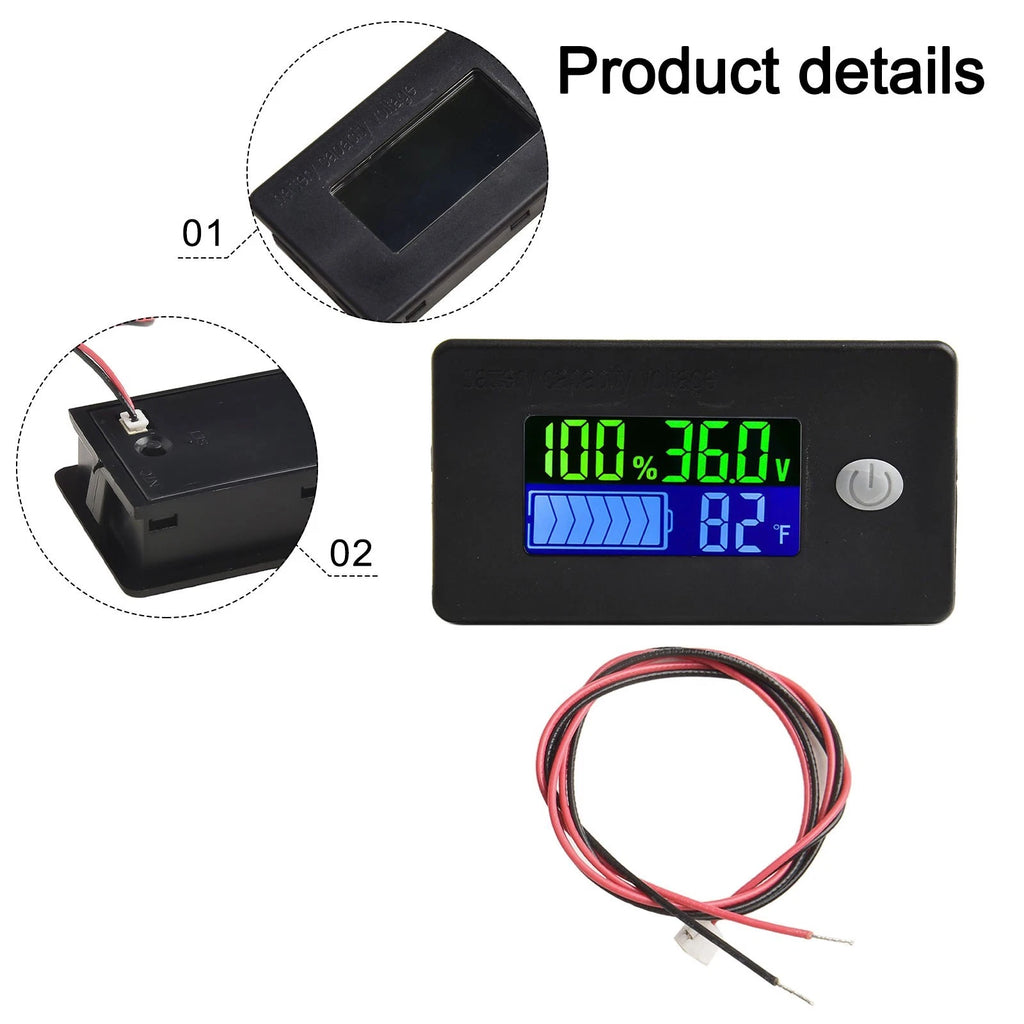 DC Voltmeter and Capacity Tester for Automotive Lithium Batteries