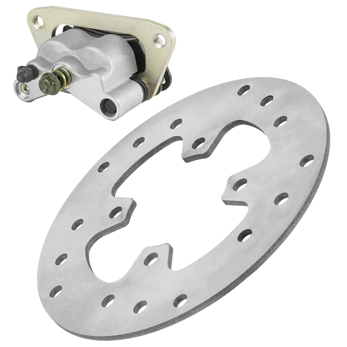 Front Left Brake Caliper w Disc Rotor for Polaris Outlaw 525 (2007–2011)