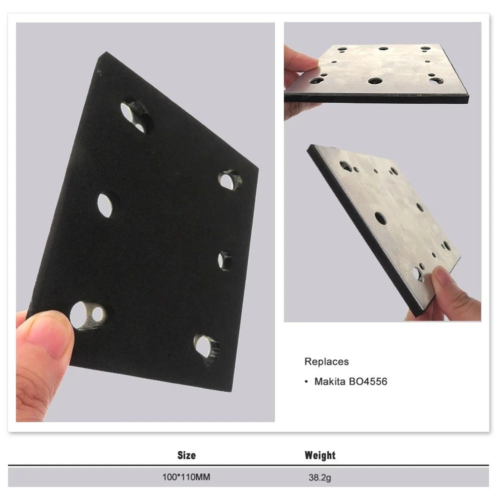 Backing Plate for Sander 1/4 Sheet Aluminum + PU Foam