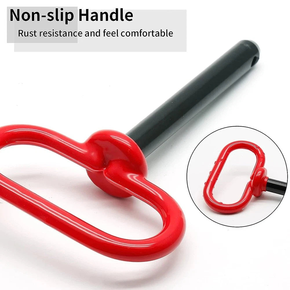 Replacement Pin For Construction Trailer Hitch Pin Rubber Coated Handle