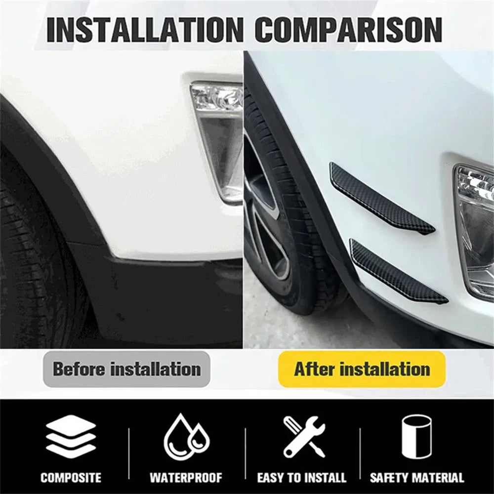 8pcs Car Bumper Lip Protector Universal Diffuser Spoiler Splitter Wing Guard