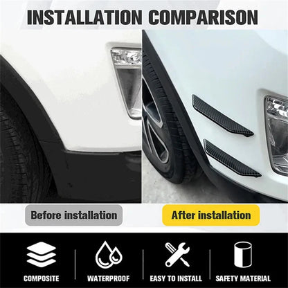 8pcs Car Bumper Lip Protector Universal Diffuser Spoiler Splitter Wing Guard