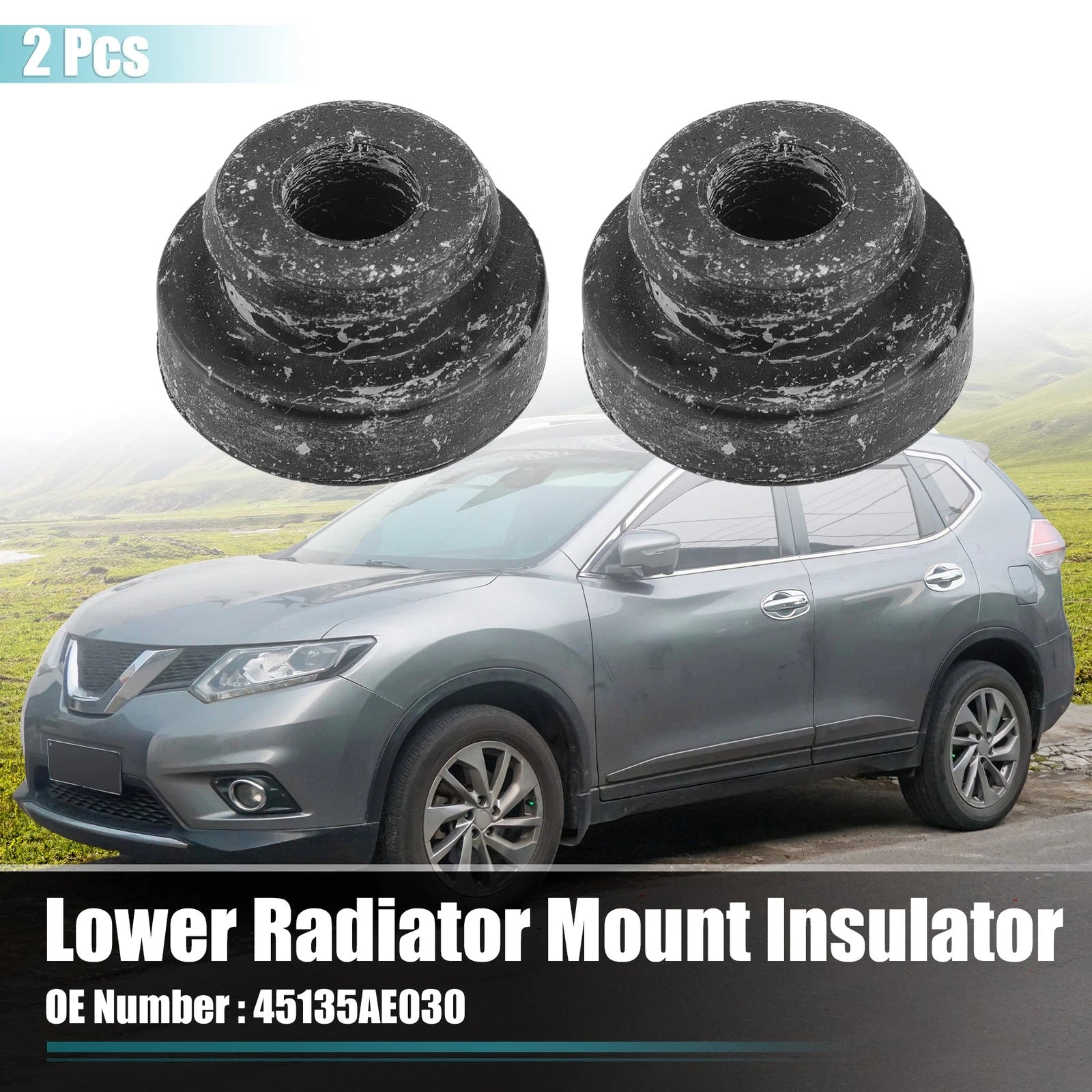 2pcs Rubber Upper Radiator Mount Insulator for Subaru BRZ (2013–2023)