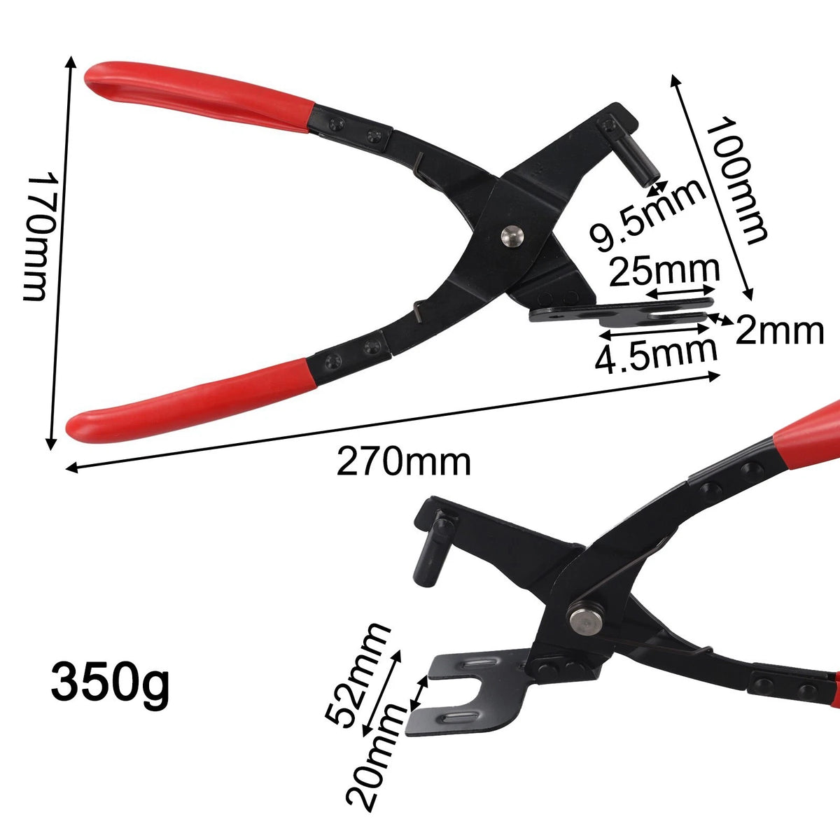 Rubber Bracket Separation Tool for Enhanced Efficiency (25 Degree Offset)