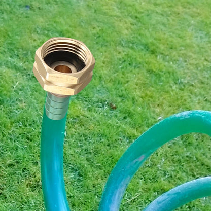 Pack of 2 Easy Install Brass Garden Hose Connectors