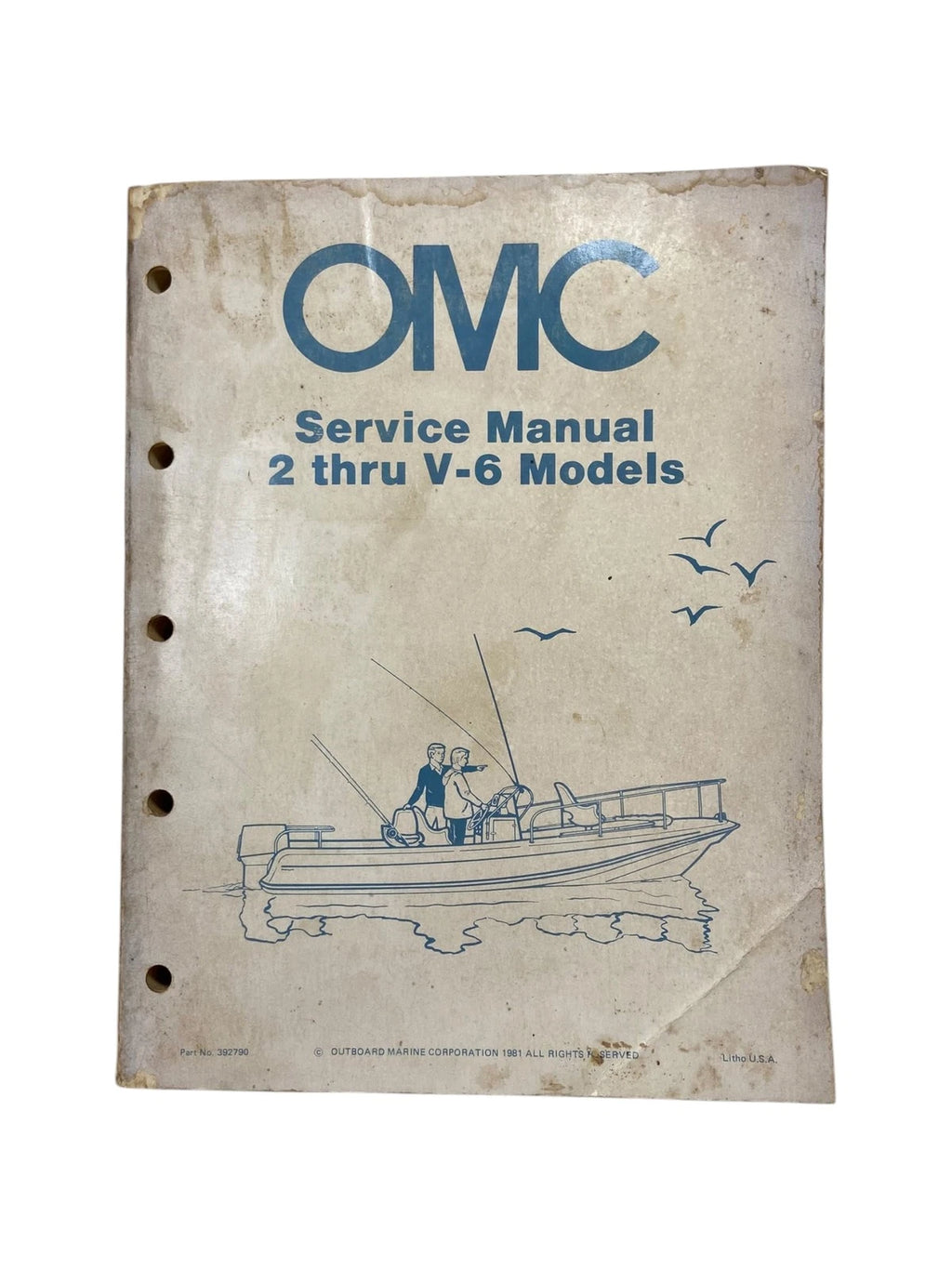 OMC Service Manual for V-6 Models (1981) 392790