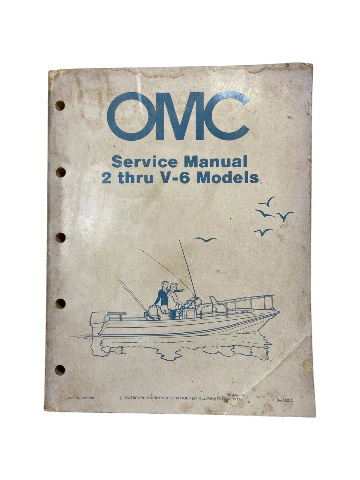 OMC Service Manual for V-6 Models (1981) 392790