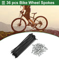 Bicycle Spokes Nipple Replacement Set 121mm Carbon Steel for Universal