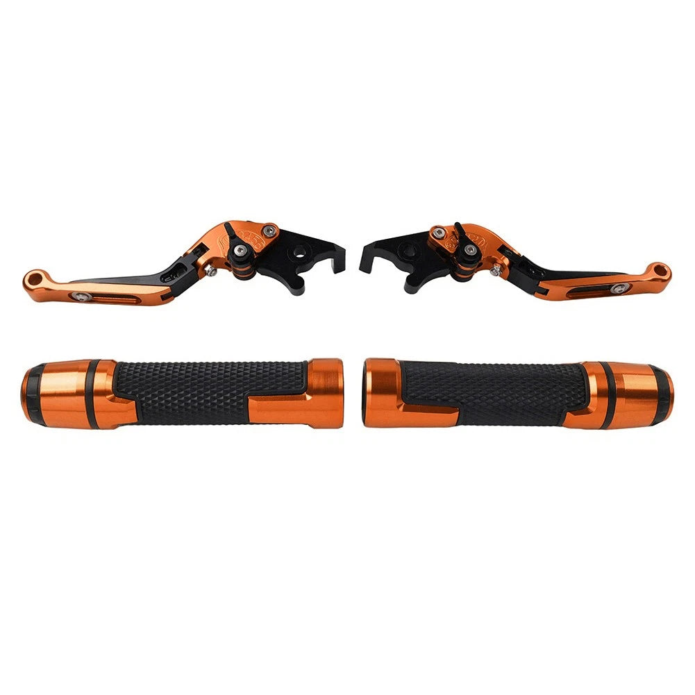 Adjustable Brake Clutch Lever Grip Set for Kawasaki ER6F ER6N (2006–2016)
