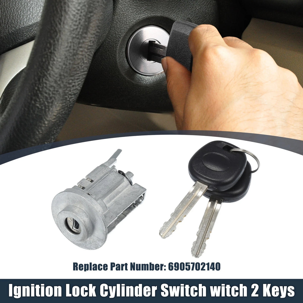 Ignition Key Switch Replacement w Keys for Toyota Corolla Matrix (2005–2008)
