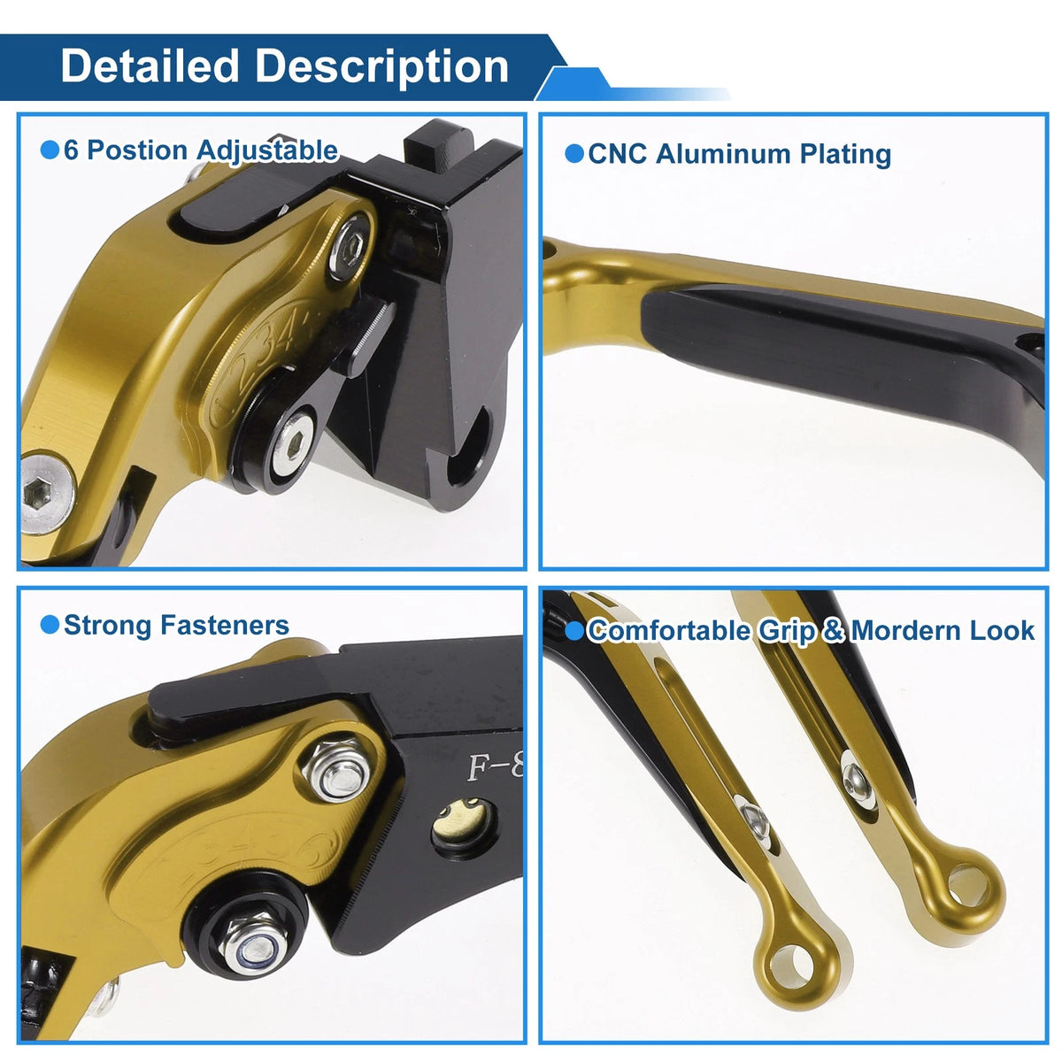 Adjustable Brake Clutch Levers for Kawasaki Z1000SX (2017–2020) 1 Pair
