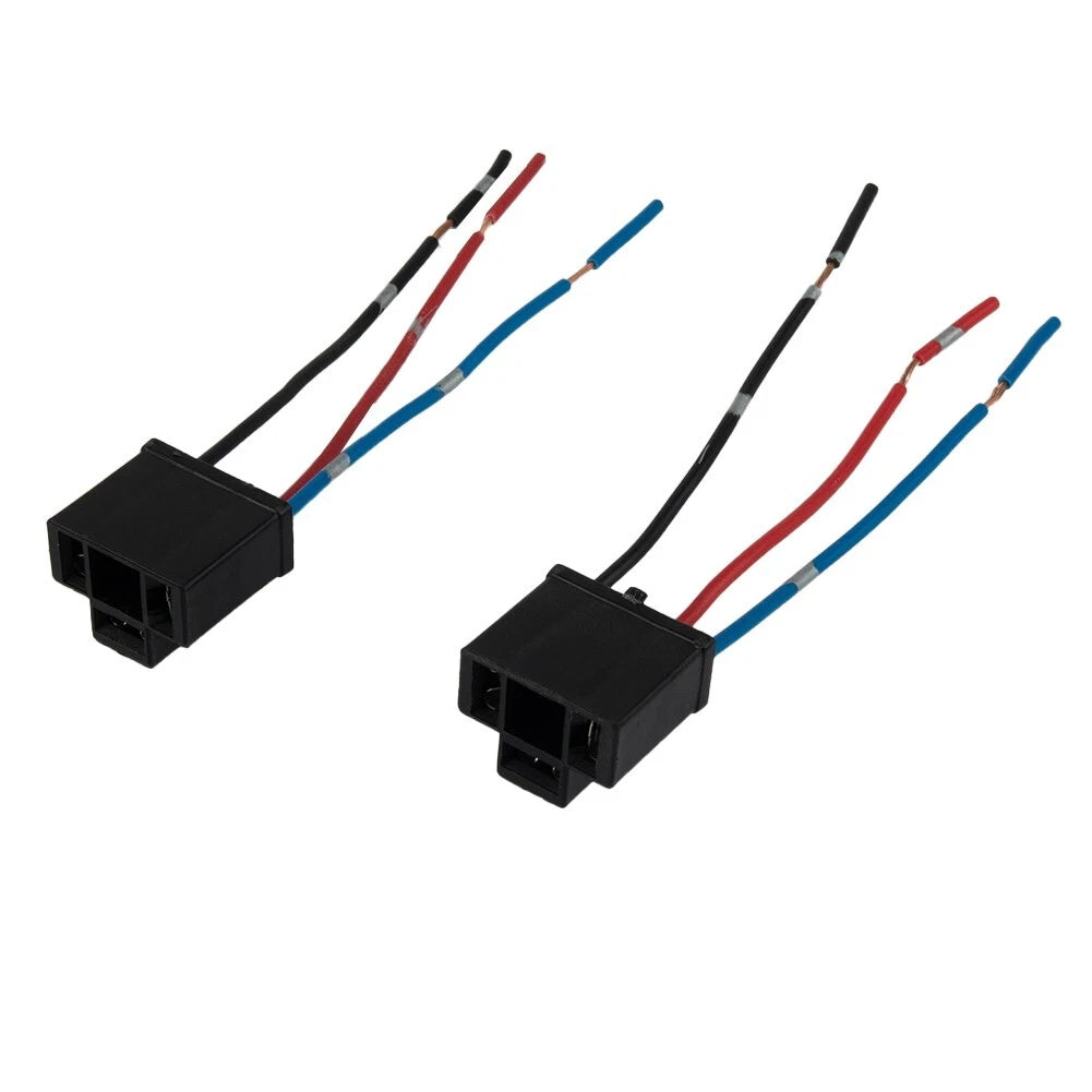 2X HB472 Bulb Socket Headlight Holder Connector for Various Vehicles (12V/24V)