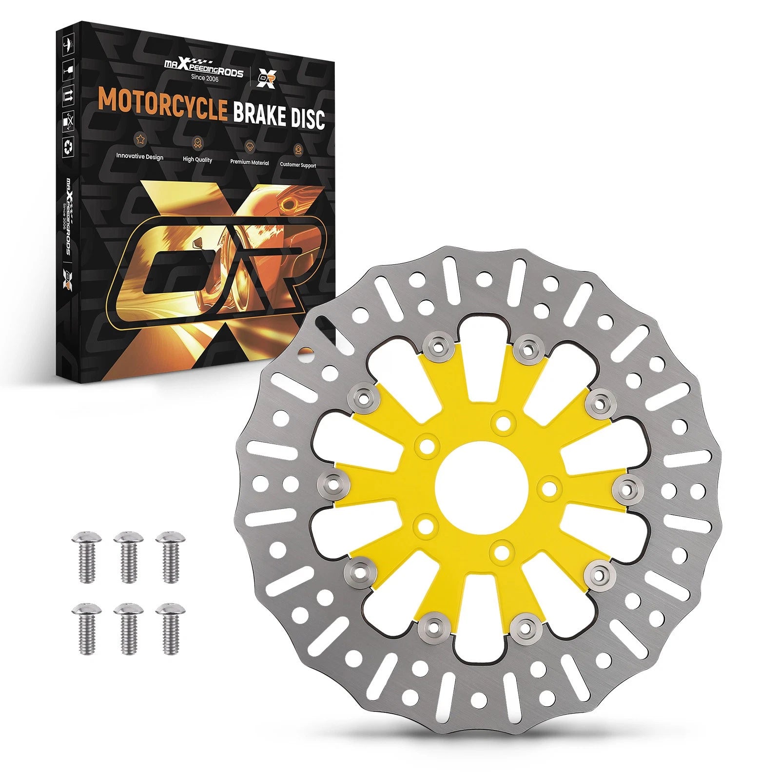 11.8" Front Floating Brake Rotor Kit for Harley-Davidson Dyna (2006–2017) 299mm