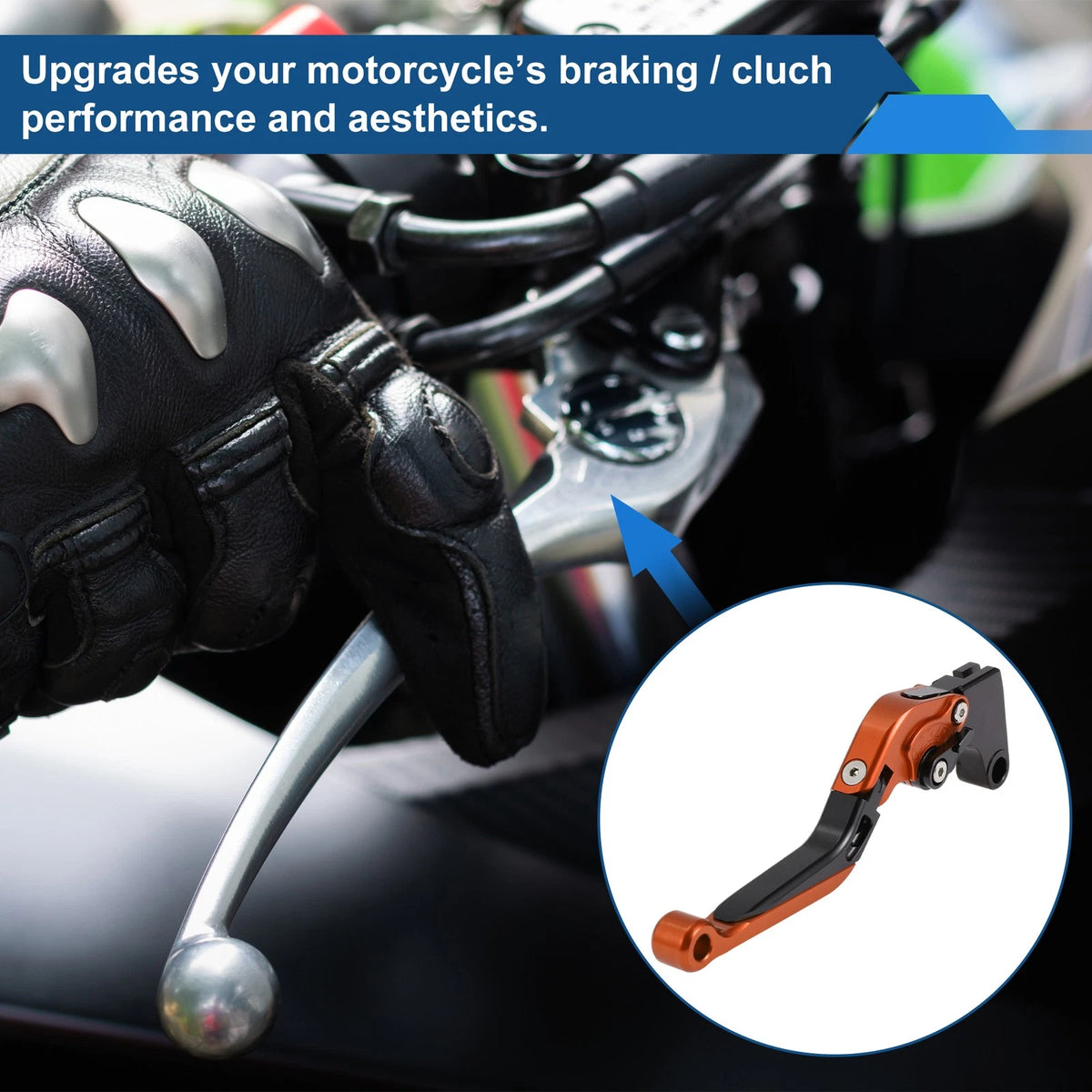 Adjustable Brake Clutch Levers for Yamaha MT-07 (2014–2022) - Orange Black Pair