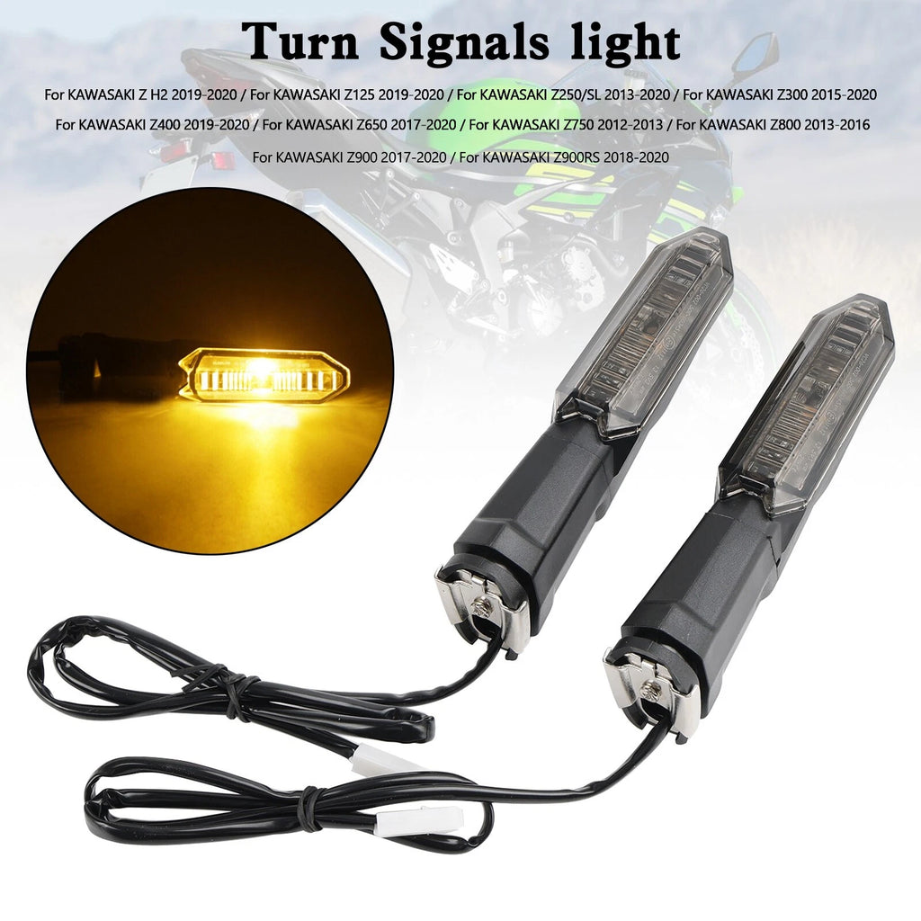 Turn Signal Lights for Kawasaki Z125 Z250 Z400 Z650 Z750 Z800 Z900 (t9)