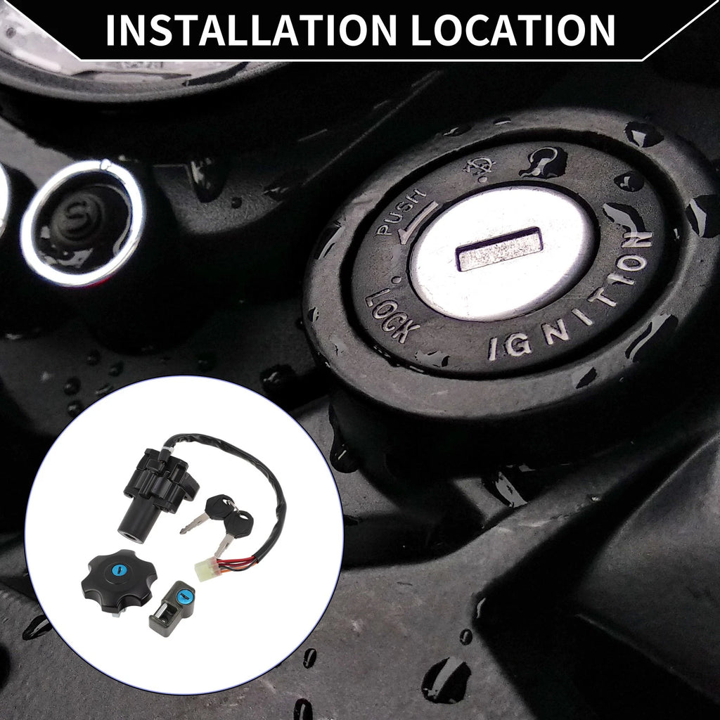Ignition Key Switch Lock Set for Suzuki DR650 (1996–2022)
