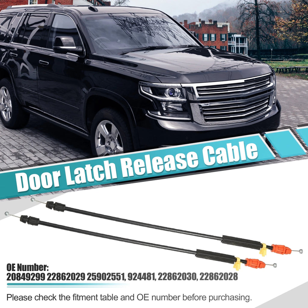 2pcs Front Door Handle Latch Release Cable for Chevrolet Silverado (2014–2020)