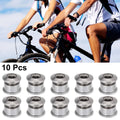 Chainring Nuts Bolt Set 10 Pack for Road Bike (Silver Tone)