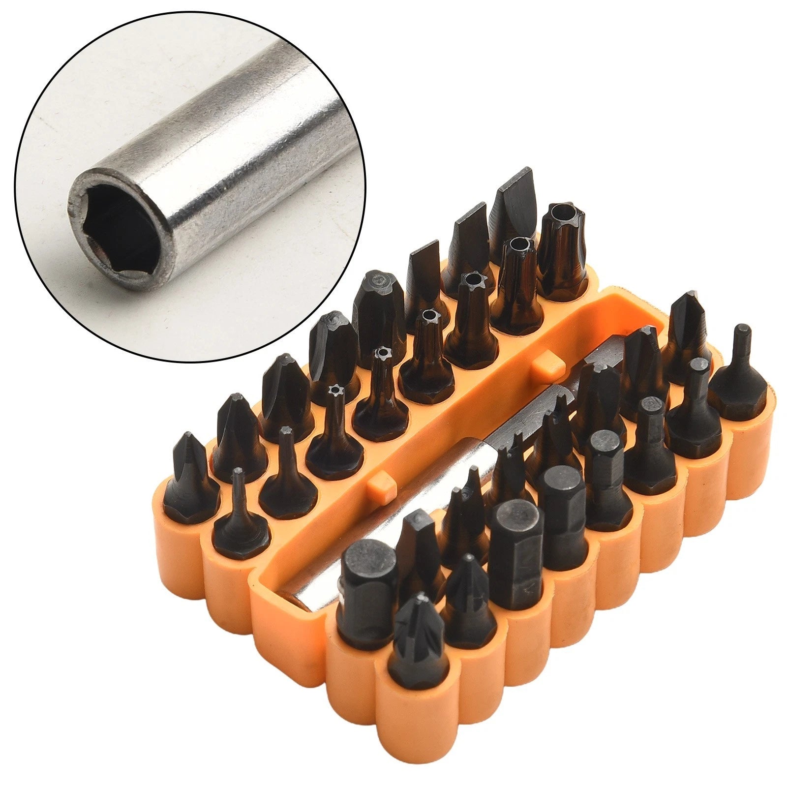 33pcs Hex Shank Screwdriver Bits Set for Automotive Tools (Professional)