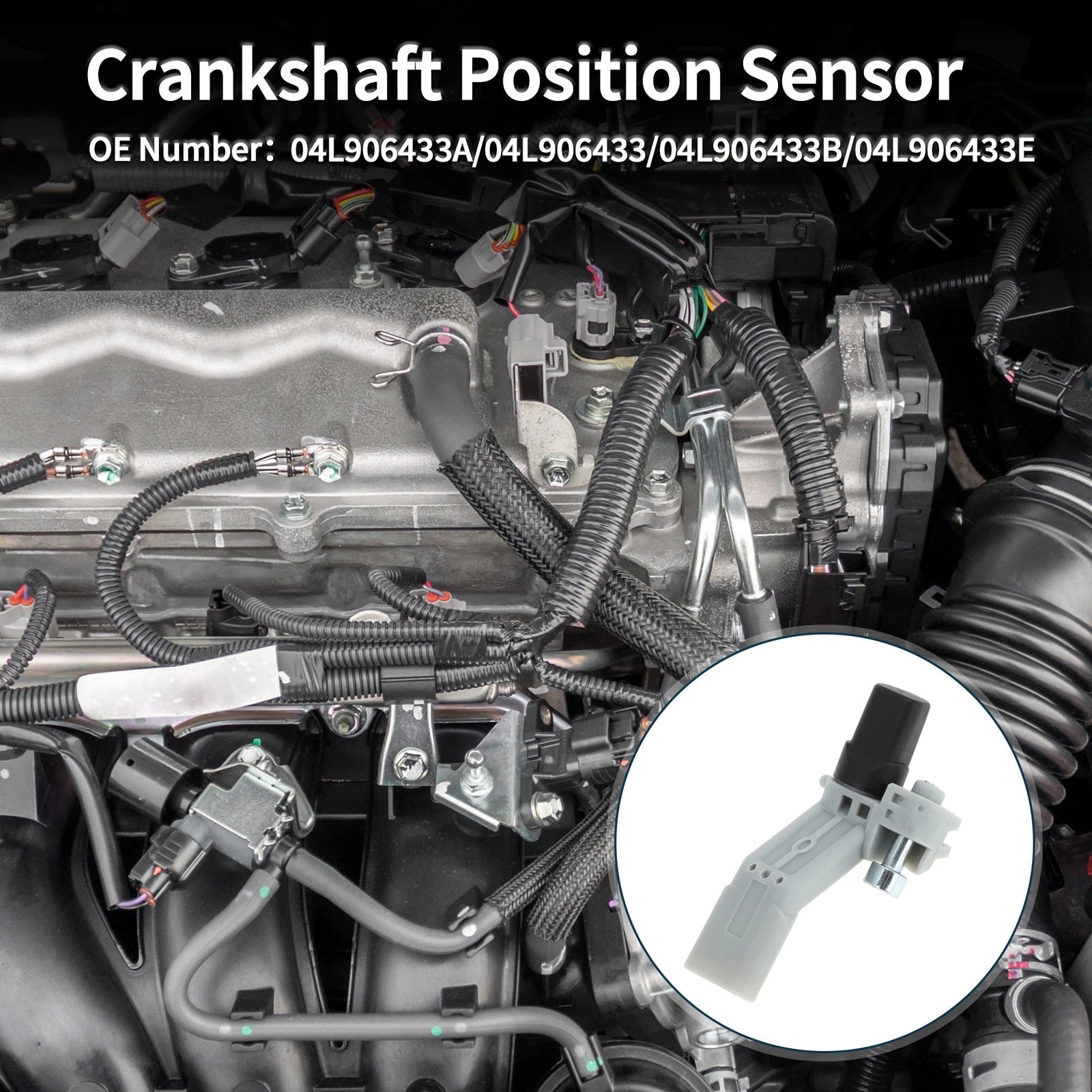 Crankshaft Position Sensor Replacement for Audi A3 2.0TDI (2015–2016) 1 Pc