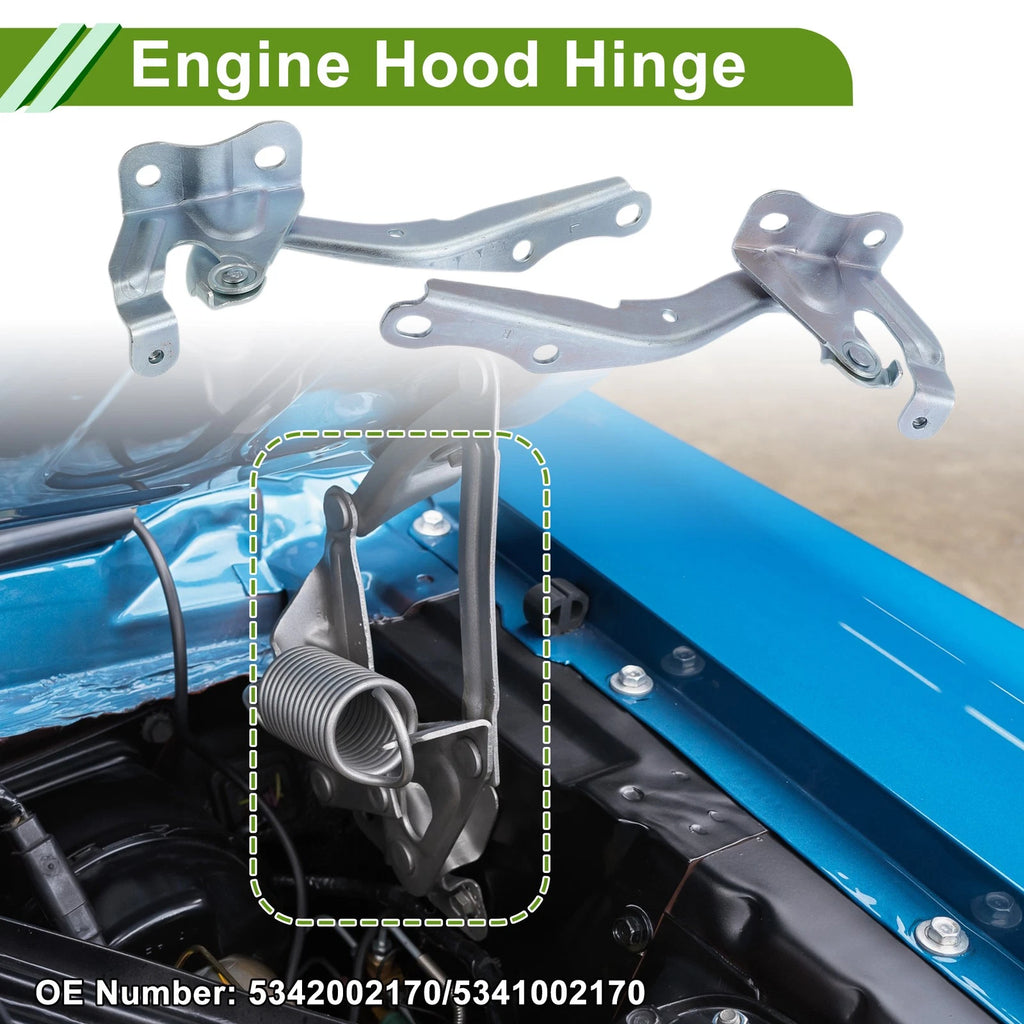 Hood Hinge Set OEM Replacement for Toyota Corolla 2009–2013 Front Pair