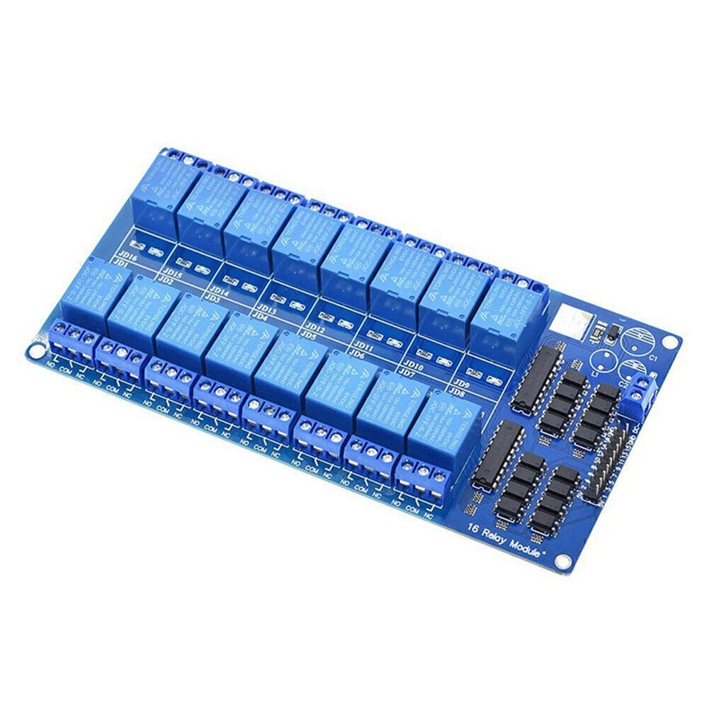 5V Relay Shield Module with Optocoupler for 16-Channel (16-Channel)