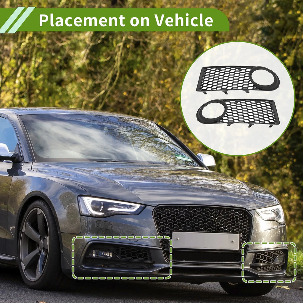Front Fog Light Grill Pair Replacement for Volkswagen Beetle (2000–2010)