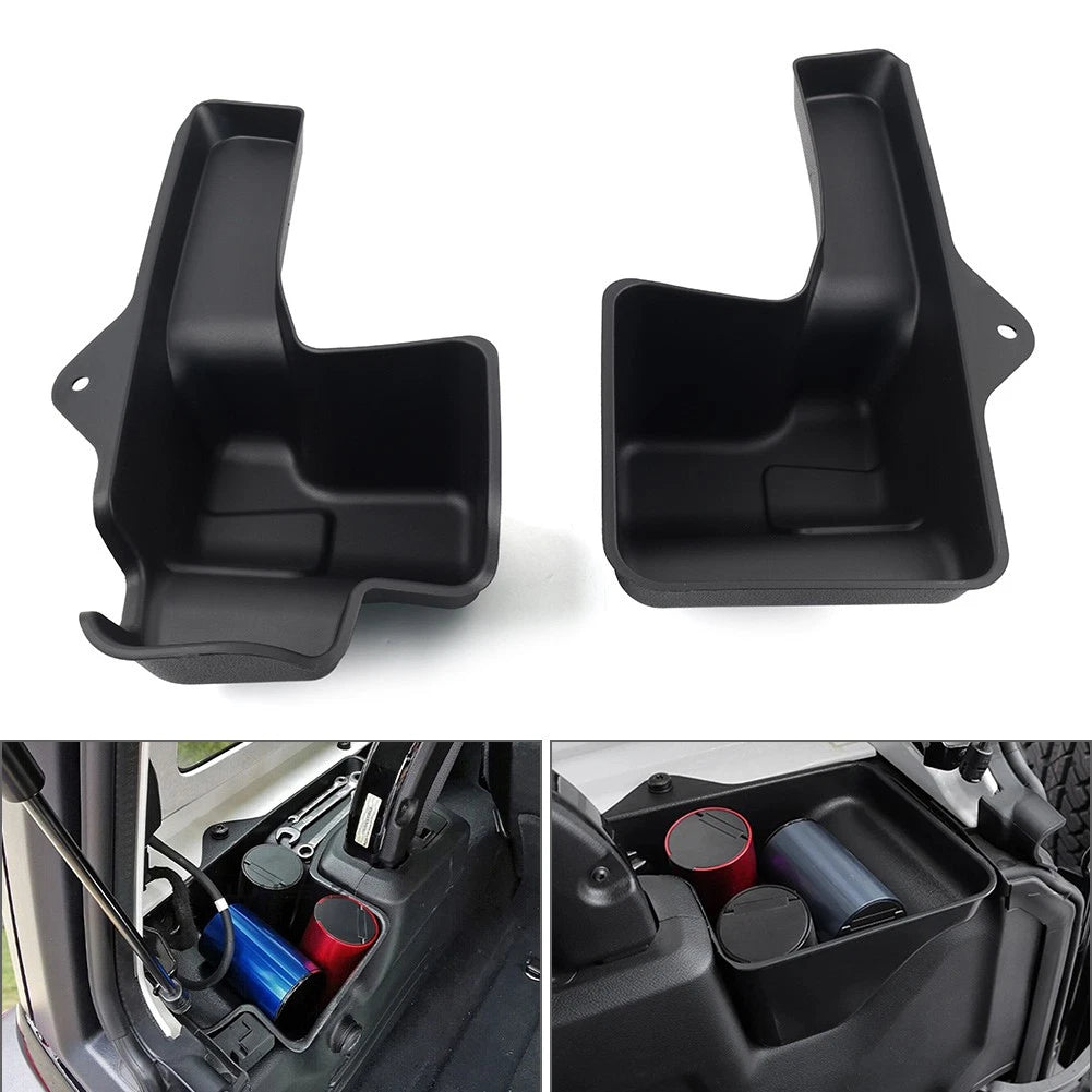 2X Rear Trunk Cargo Storage Box Tray Organizer for Jeep Wrangler JL JLU JT