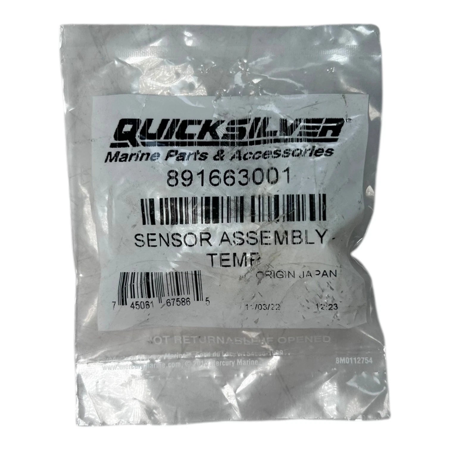 Temperature Sensor Assembly for Mercury Quicksilver (OEM)