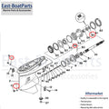 Propeller Shaft Seal Kit for Yamaha Outboard 2 Stroke 25-90 HP (All Years)
