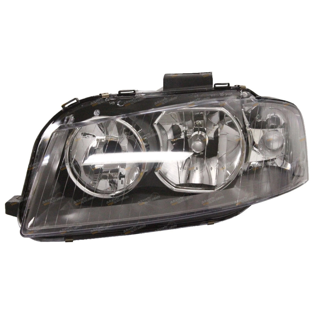 LH+RH Halogen Headlights Pair for Audi A3 8P (2004–2008) L+R Set