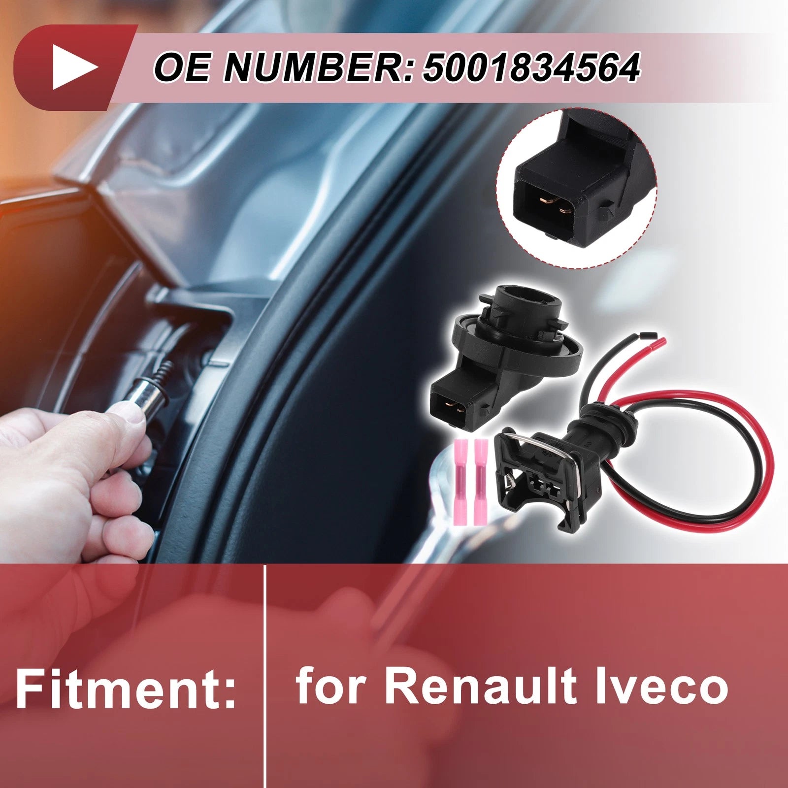 Indicator Light Socket Wiring for Renault Iveco (No. 5001834564)