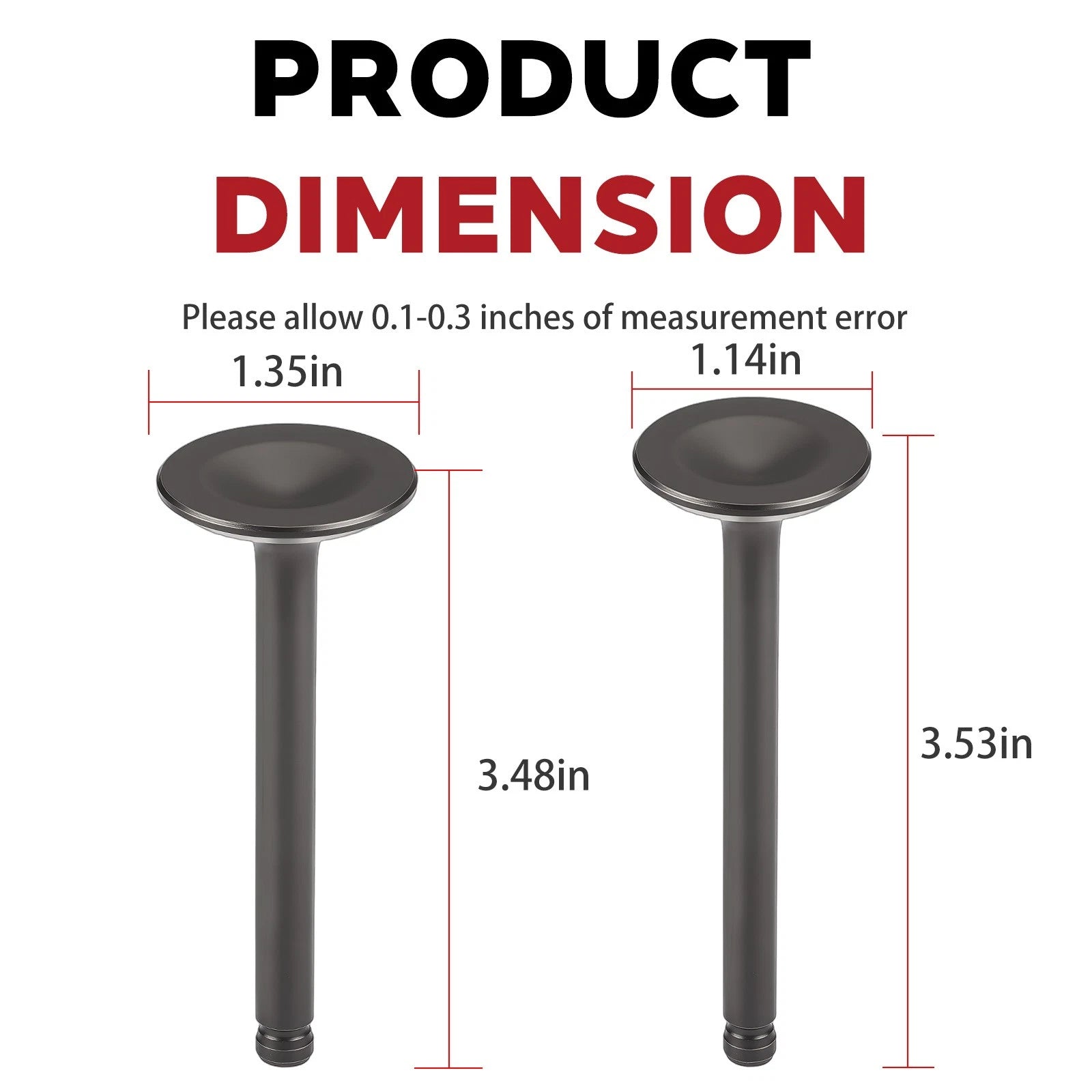 Intake & Exhaust Valves for Kawasaki Mule 600 610 SX KAF400 (2005–2024)