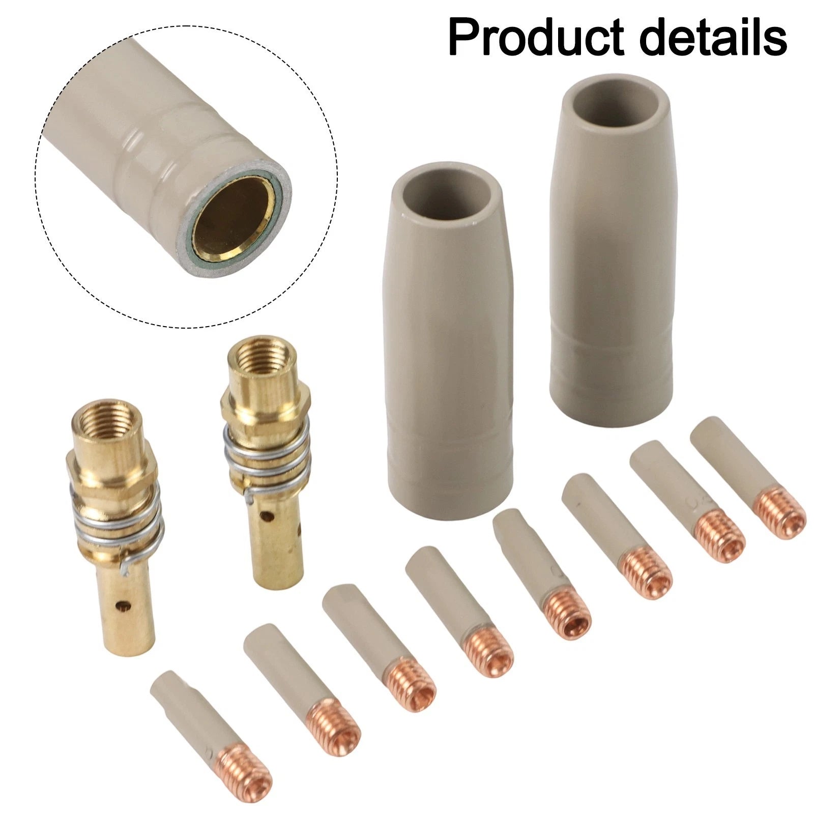 12PCS Coating Protection Nozzle Set for 15AK High Purity Copper Clip