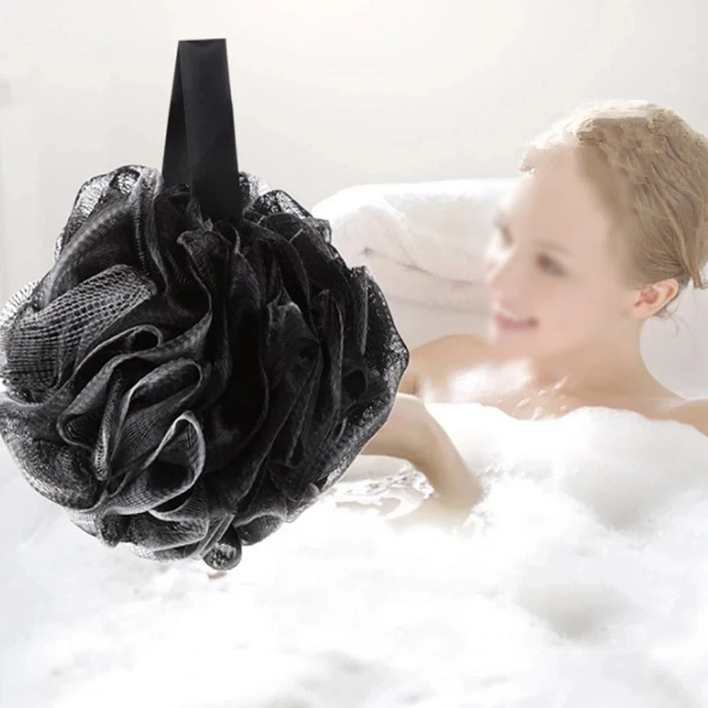 Bath Sponge PE Replacement Shower Washcloths Accessories Black
