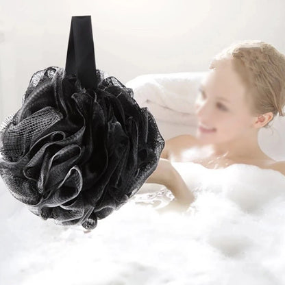 Bath Sponge PE Replacement Shower Washcloths Accessories Black