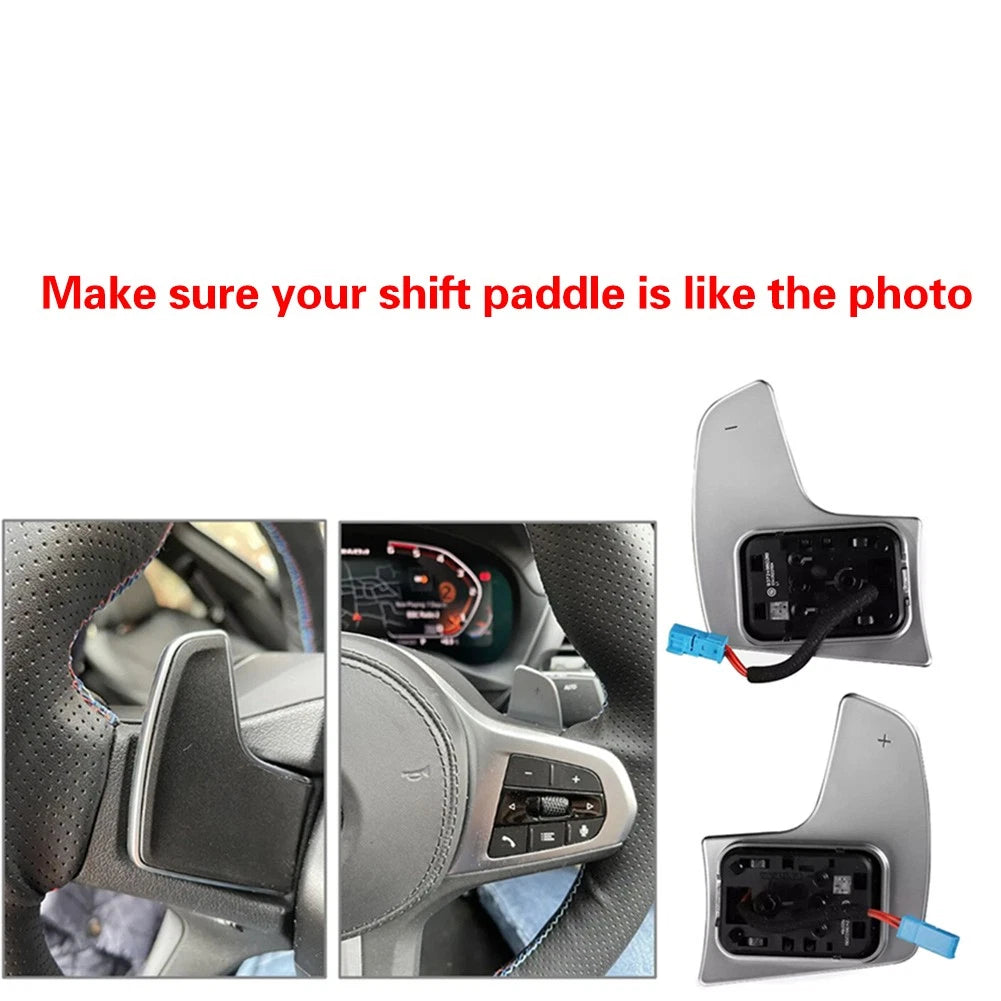 2X Steering Wheel Shift Paddle Extensions for BMW 1 2 3 4 5 6 7 Series X3 X4 X5 X6