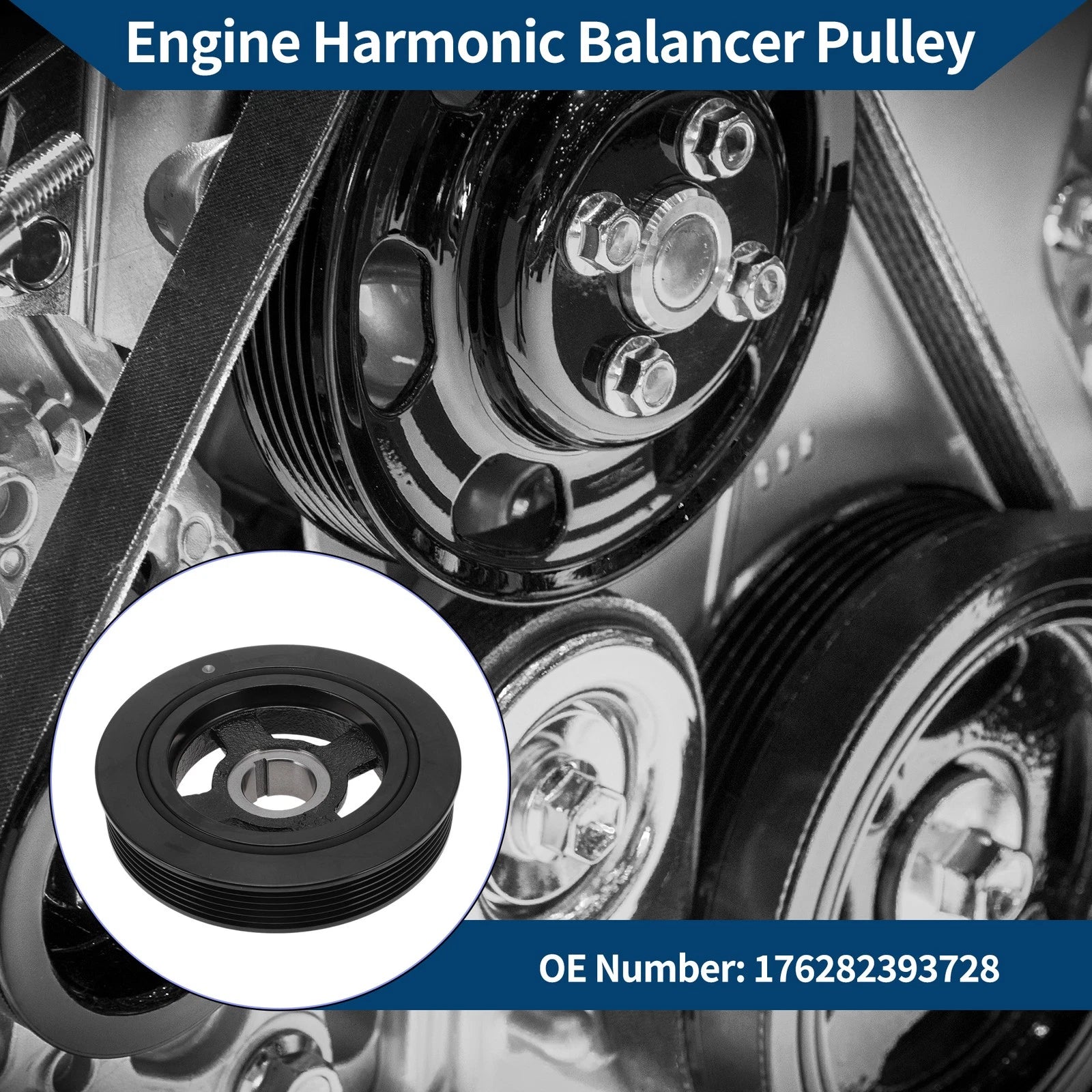 Engine Harmonic Balancer Crank Pulley Replacement for Kia Sorento (2011–2020)