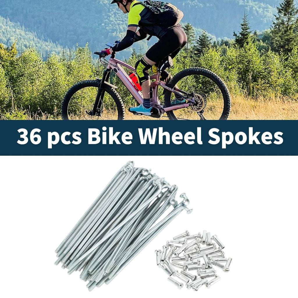 Bicycle Spokes Nipple 14G 87mm Replacement Carbon Steel for Universal Set
