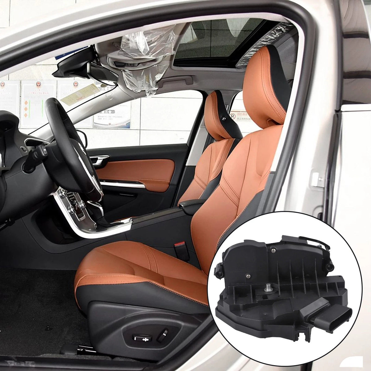 Front Left Door Lock for Volvo S60 - Abrasion Resistant