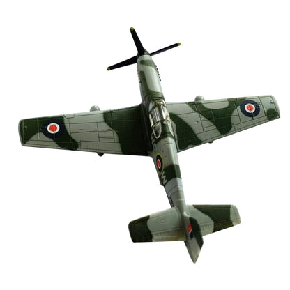 1/72 Scale Diecast P-51 Mustang Model for WWII UK (1940–1945)