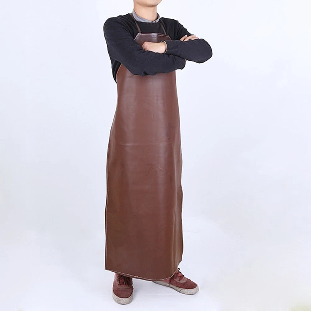 Leather Apron 116x78cm for Cooking - Waterproof, Oil Resistant