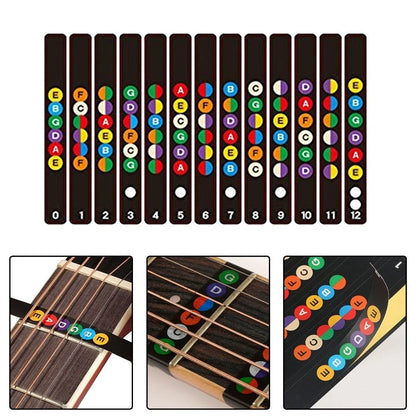 Fretboard Sticker Decals for Guitar (Learning Mark Notes)