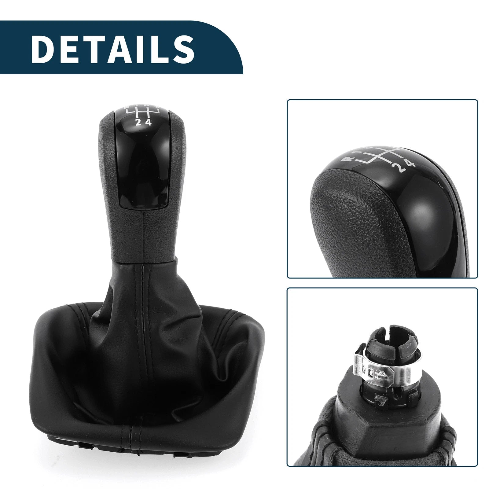 5 Speed Gear Shift Knob with Cover for Skoda Octavia (2004–2012)