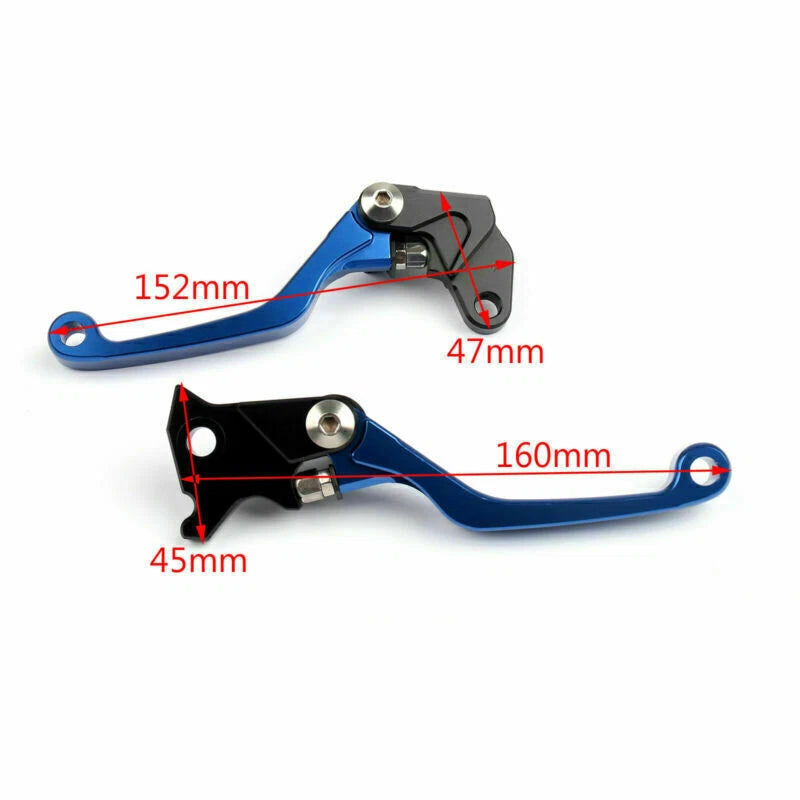 Pivot Brake Clutch Levers for Yamaha YWR250R/X TTR250 TRICKER (2006–2023) Blue T9