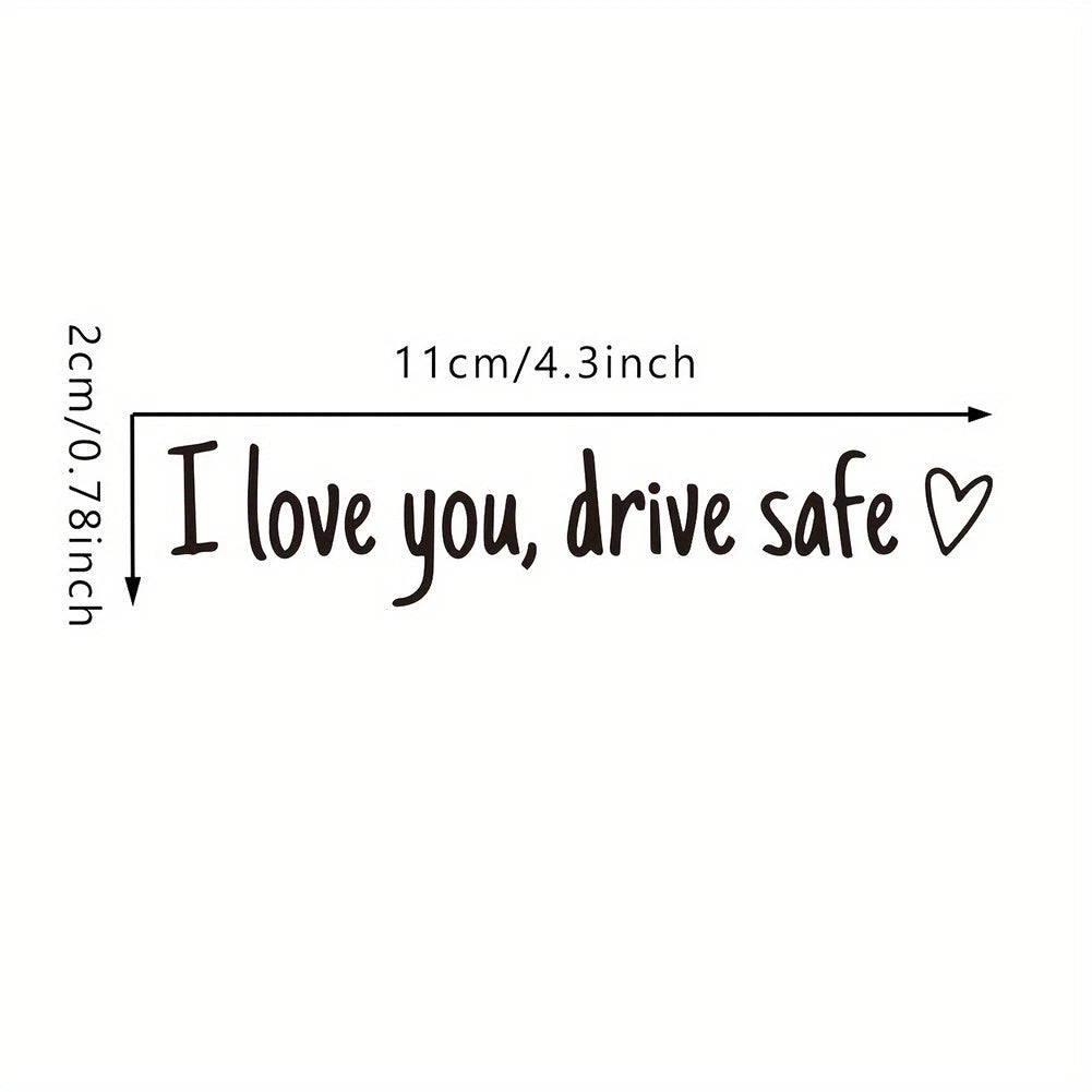 Heartfelt Safety Sticker for Car Mirrors (Universal Fit)