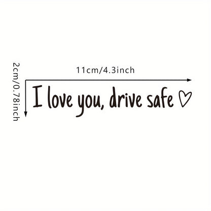 Heartfelt Safety Sticker for Car Mirrors (Universal Fit)