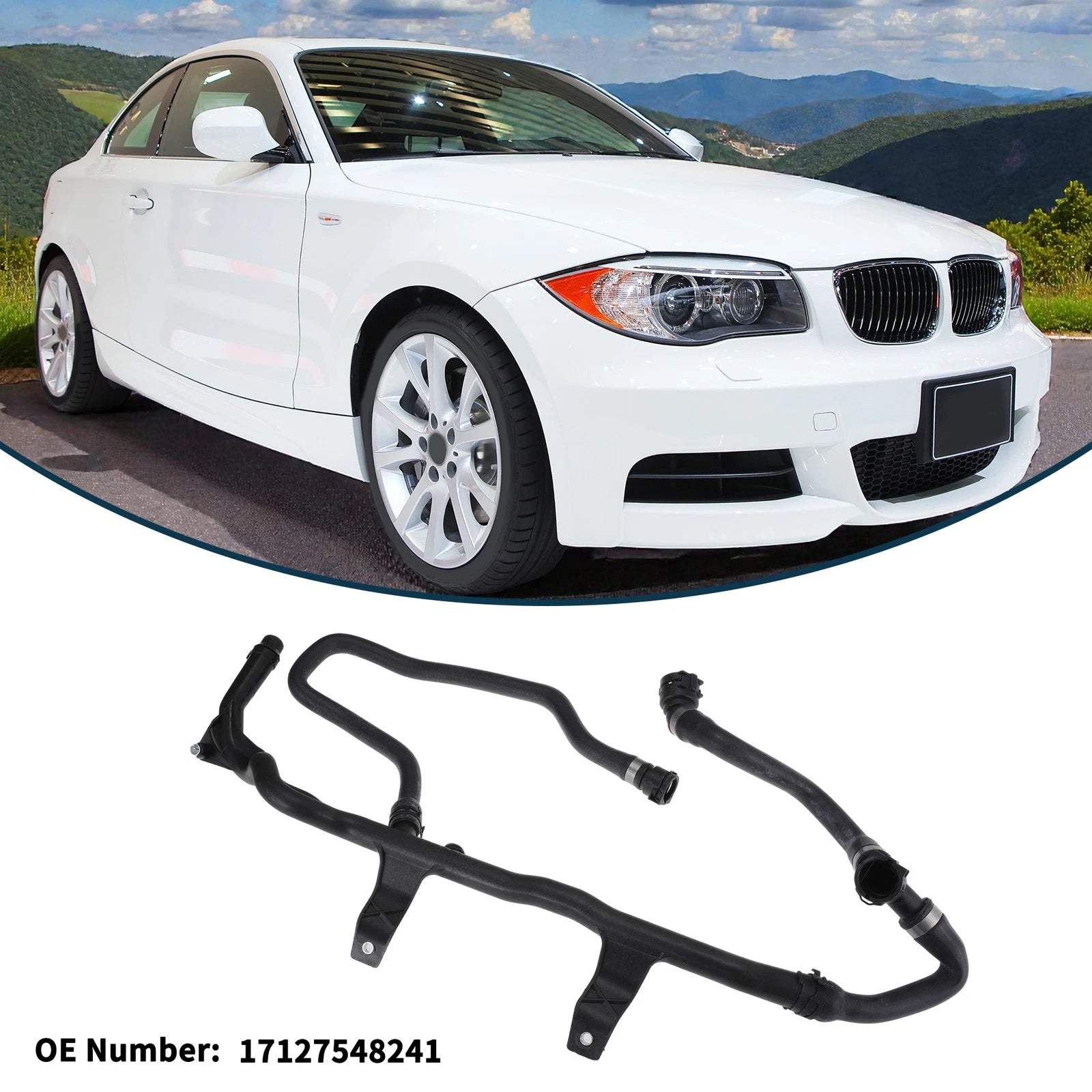 Radiator Hose Coolant Pipe Replacement for BMW 1 Series E81 116i 120i (2007–2011)