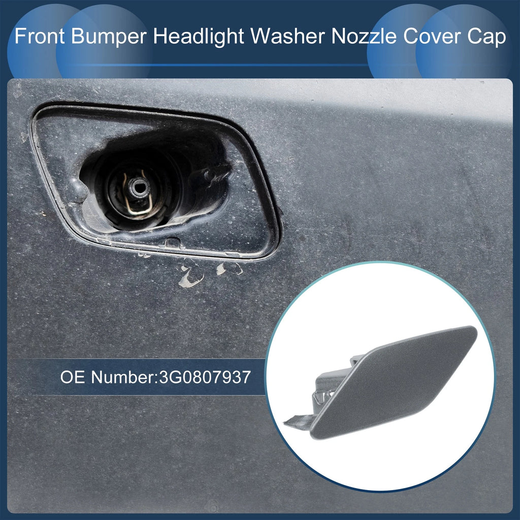Front Left Washer Nozzle Cover Cap Replacement for Volkswagen Passat B8 3G (2015–2022) Grey