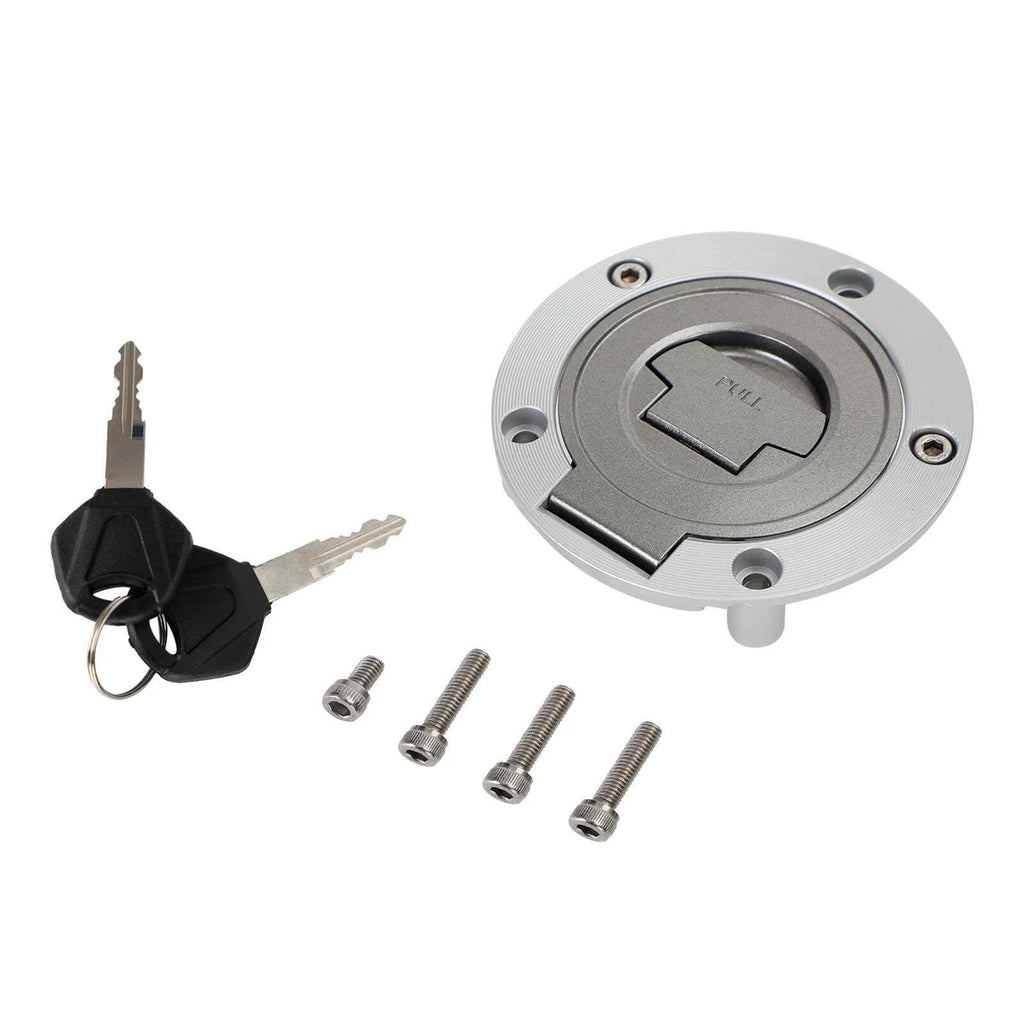 Fuel Gas Tank Cap w/Keys for Yamaha FZ1 FZ6 FZ8 YZF R1 R6 XJR1300 FJR1300 (2001–2020)